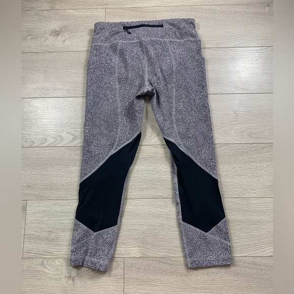 Lululemon Pace Rival Crop Leggings (22") Sea Spray Alpine White Dark Chrome/ Blk - Picture 7 of 16